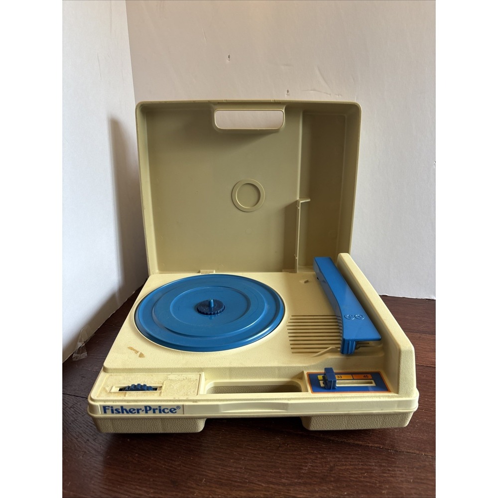 Vintage 1978 Fisher Price Record‎ Player Model 825 Kid Phonograph Turntable Read